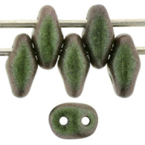 SuperDuo 5x2mm Polychrome - Olive Mauve 100gr (94103JT)