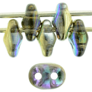 SuperDuo 5x2mm Crystal - Golden Rainbow 100gr (98536CR)