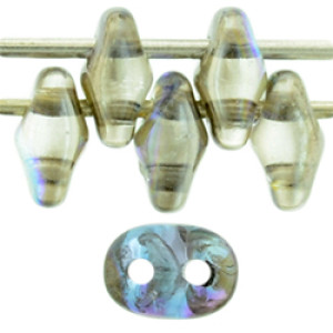 SuperDuo 5x2mm Crystal - Graphite Rainbow 100gr (98537CR)