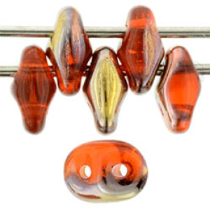 SuperDuo 5x2mm Hyacinth - Capri Gold 100gr (C90030)