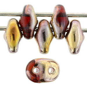 SuperDuo 5x2mm Copper - Siam Ruby 100gr (C90080)