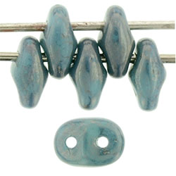 SuperDuo 5x2mm Turquoise - Moon Dust 100gr (CRM63130)