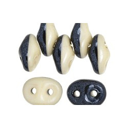SuperDuo 5x2mm Luster - Opaque Black/Orange 100gr (DBW14413)