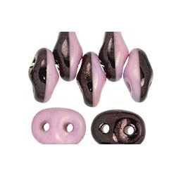 SuperDuo 5x2mm Lilac Luster - Opaque Black/White 100gr (DBW14494)