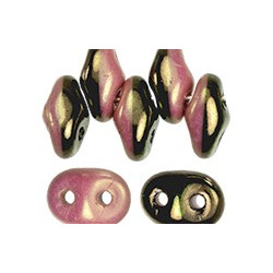 SuperDuo 5x2mm Red Luster - Opaque Black/White 100gr (DBW14495)