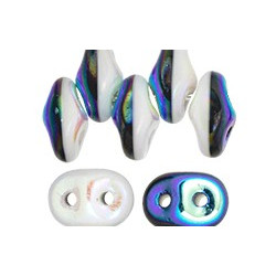 SuperDuo 5x2mm Opaque Black/White Full AB 100gr (DBW28703)