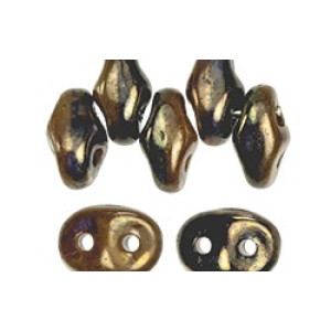 SuperDuo 5x2mm Senegal Brown-Purple - Navy Blue/Ivory 100gr (DNI15695)
