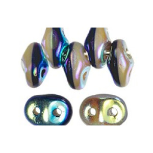 SuperDuo 5x2mm Navy Blue/Ivory Full AB 100gr (DNI28703)
