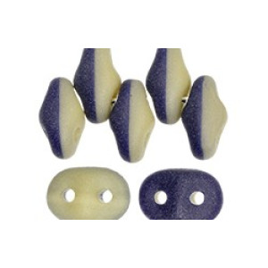 SuperDuo 5x2mm Matte - Navy Blue/Ivory 100gr (DNI84110)
