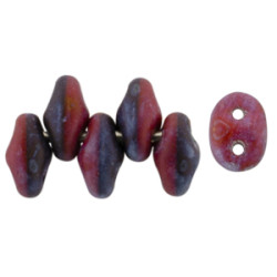 SuperDuo 5x2mm Matte Nebula - Opaque Red/Black 100gr (DRB85001)