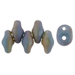 SuperDuo 5x2mm Matte Nebula - Turquoise Green/Ivory 100gr (DTI85001)