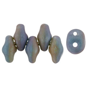 SuperDuo 5x2mm Matte Nebula - Turquoise Green/Ivory 100gr (DTI85001)