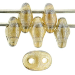 SuperDuo 5x2mm Luster - Smoky Topaz 100gr (L10230)