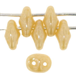 SuperDuo 5x2mm Luster - Opaque Ivory 100gr (L13020)