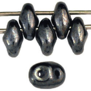 SuperDuo 5x2mm Hematite 100gr (L23980)