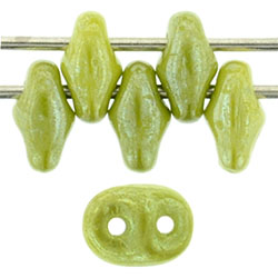 SuperDuo 5x2mm Luster - Opaque Olive 100gr (L53410)