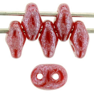 SuperDuo 5x2mm Luster - Opal Red 100gr (L91250)