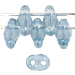 SuperDuo 5x2mm Luster - Transparent Blue 100gr (LB00030)