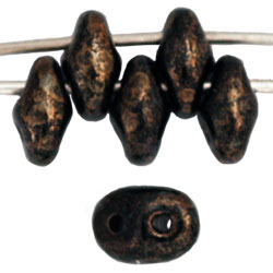SuperDuo 5x2mm Jet - Bronze Picasso 100gr (LG23980)