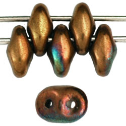 SuperDuo 5x2mm Opaque Olive - Bronze Vega 100gr (LH53410)
