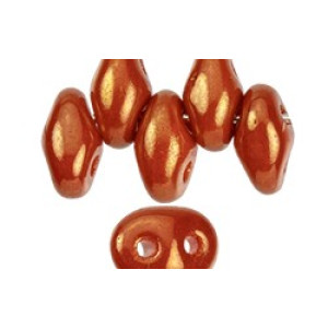 SuperDuo 5x2mm Rosaline Luster - Opaque Lt Red 100gr (LK93140)