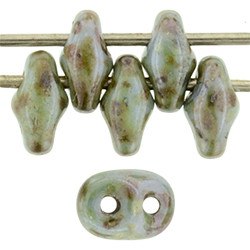SuperDuo 5x2mm Luster - Green/Opaque White 100gr (LN03000)