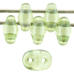 SuperDuo 5x2mm Luster - Transparent Lt Green 100gr (LS00030)