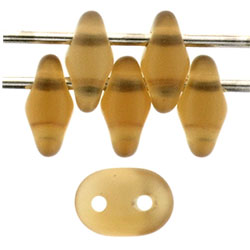 SuperDuo 5x2mm Matte - Smoky Topaz 100gr (M10230)