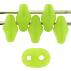 SuperDuo 5x2mm Matte - Milky Dk Peridot 100gr (M51010)