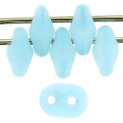 SuperDuo 5x2mm Matte - Milky Aquamarine 100gr (M61000)