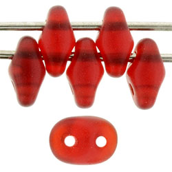 SuperDuo 5x2mm Matte - Siam Ruby 100gr (M90080)