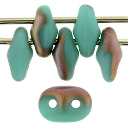 SuperDuo 5x2mm Matte - Apollo - Turquoise 100gr (MC63130)