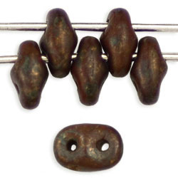 SuperDuo 5x2mm Umber - Copper Picasso 100gr (MLG13600)