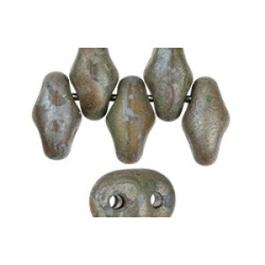 SuperDuo 5x2mm Matte - Opaque Olivine - Rembrandt 100gr (MRB53410)