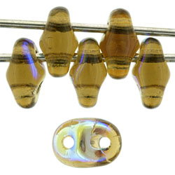 SuperDuo 5x2mm Smoky Topaz AB 100gr (X10230) SuperDuo 5x2mm Smoky Topaz AB 100gr (X10230)