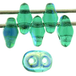 SuperDuo 5x2mm Emerald AB 100gr (X50720) SuperDuo 5x2mm Emerald AB 100gr (X50720)