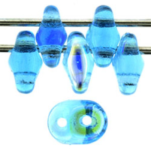 SuperDuo 5x2mm Aquamarine AB 100gr (X60020)