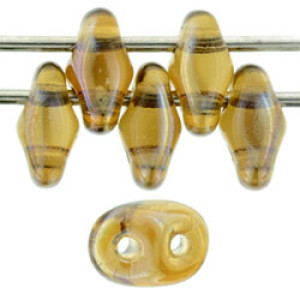 SuperDuo 5x2mm Smoky Topaz - Celsian 100gr (Z10230)