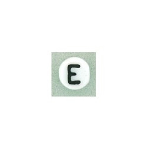 Letter Beads 6mm Letter E 600pc (E)