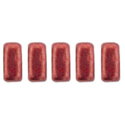 Bricks 6x3mm Sueded Gold Samba Red 1200pc (08A07)