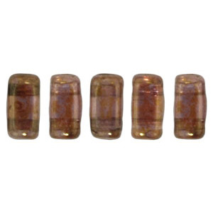Bricks 6x3mm Luster - Rose/Gold Topaz 1200pc (AK00030)