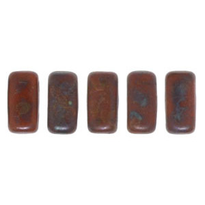 Bricks 6x3mm Umber - Copper Picasso 1200pc (MLG13610)