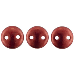 Lentil 6mm Sueded Gold Samba Red 600pc (08A07)