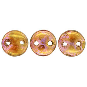 Lentil 6mm Luster - Rose/Gold Topaz 600pc (AK00030)