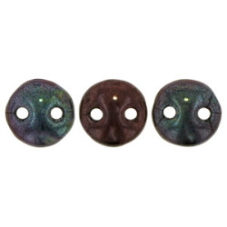 Lentil 6mm Luster - Metallic Amethyst Jet 600pc (LE23980)