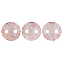 Lentil 6mm Luster - Transparent Topaz/Pink 600pc (LP00030)