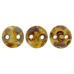 Lentil 6mm Opaque Lt Beige - Picasso 600pc (T13010)