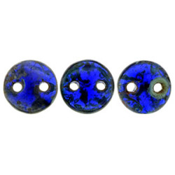 Lentil 6mm Cobalt - Picasso 600pc (T30090)