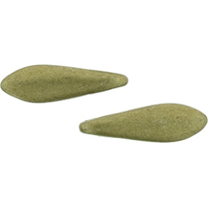 Two Hole Daggers 16x5mm Saturated Metallic Golden Lime 600pc (04B08)