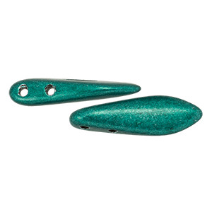 Two Hole Daggers 16x5mm Saturated Metallic Forest Biome 600pc (07B04)